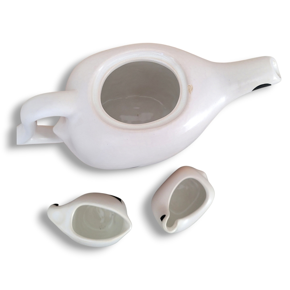 Beauceware Ptarmigan Doug Funk MCM Teapot Creamer Sugar Set Vintage - Picture 8 of 13